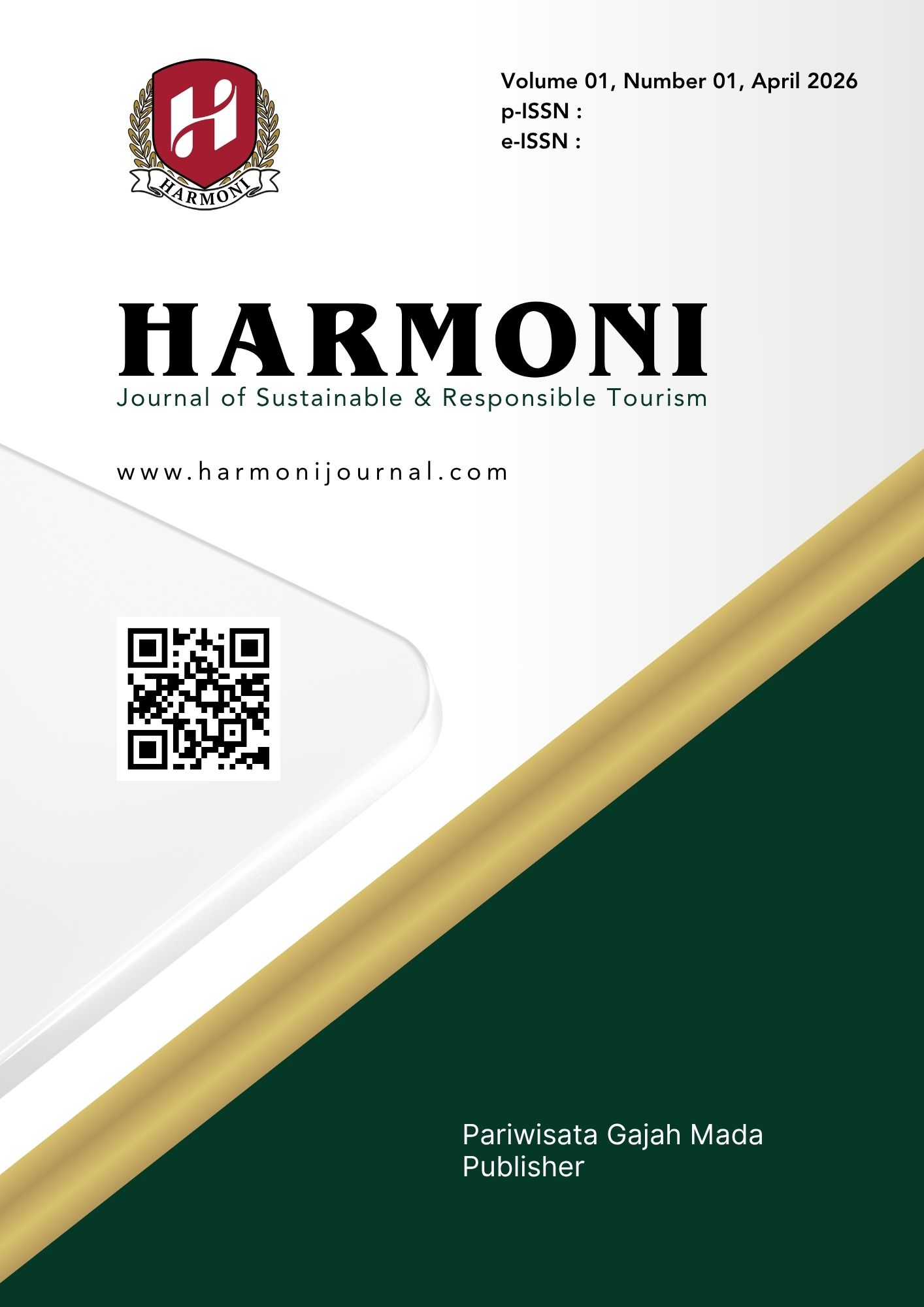 					View Vol. 1 No. 01 (2026): HARMONI: Journal of Sustainable & Responsible Tourism
				